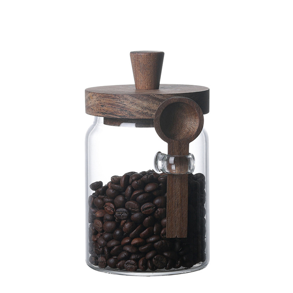PREMIA HOMES 3Pcs Glass Coffee Jars with Spoons,Candy Jars,Biscuit Jars,Storage Jars,Tea Jars