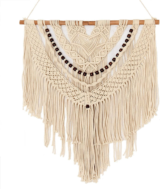 Large Macrame Wall Hanging, Boho Wall Decor, Boho Wall Art 25"W X 32"L for Room Decor, Bedroom Wall Decor, Living Room Decor, Kitchen Wall Decor, Nursery Decor, Macrame Wall Décor (25Wx32L)