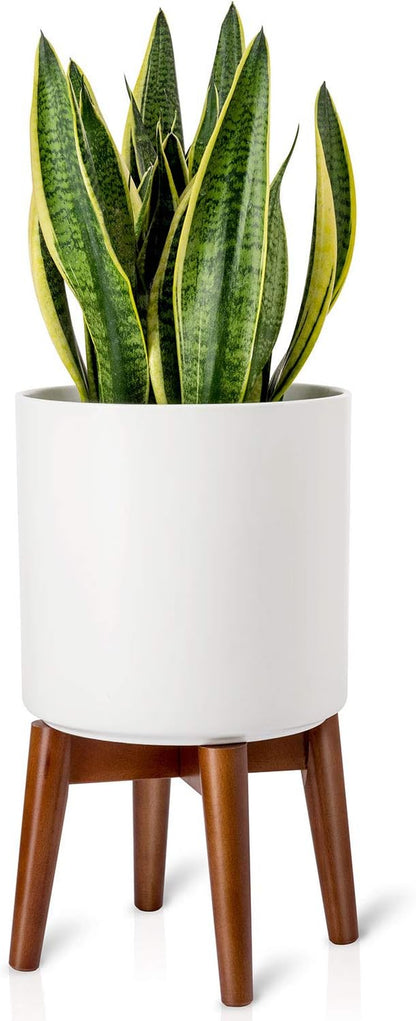 PREMIA HOMES Plant Stand Mid-Century Modern Indoor (Plant and Pot NOT Included) Flower Holder Home Decor, Brown