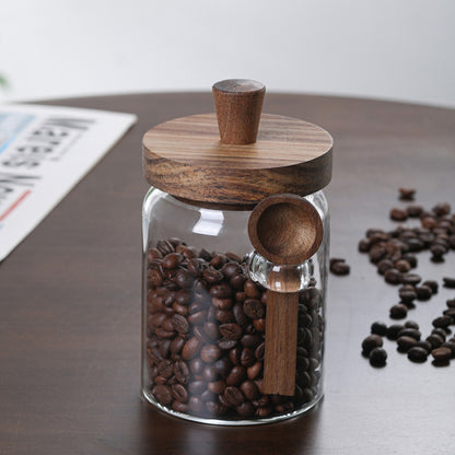 PREMIA HOMES 3Pcs Glass Coffee Jars with Spoons,Candy Jars,Biscuit Jars,Storage Jars,Tea Jars